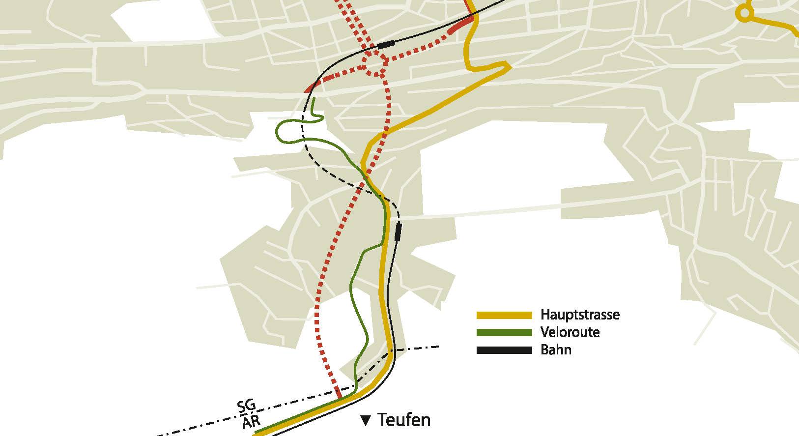 velo alternative zur teufenerstrasse